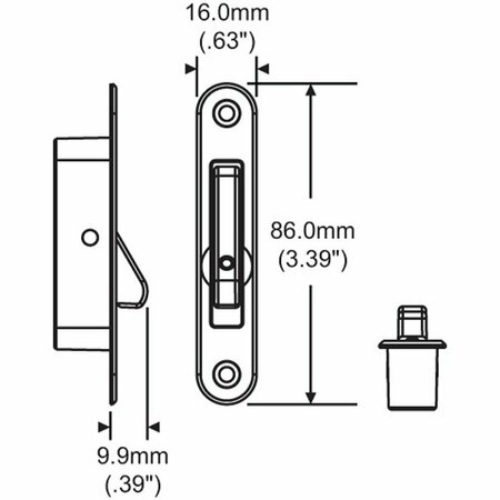 STRYBUC SINGLE ACTION STANDARD FACEFIX 50-1367FFCH